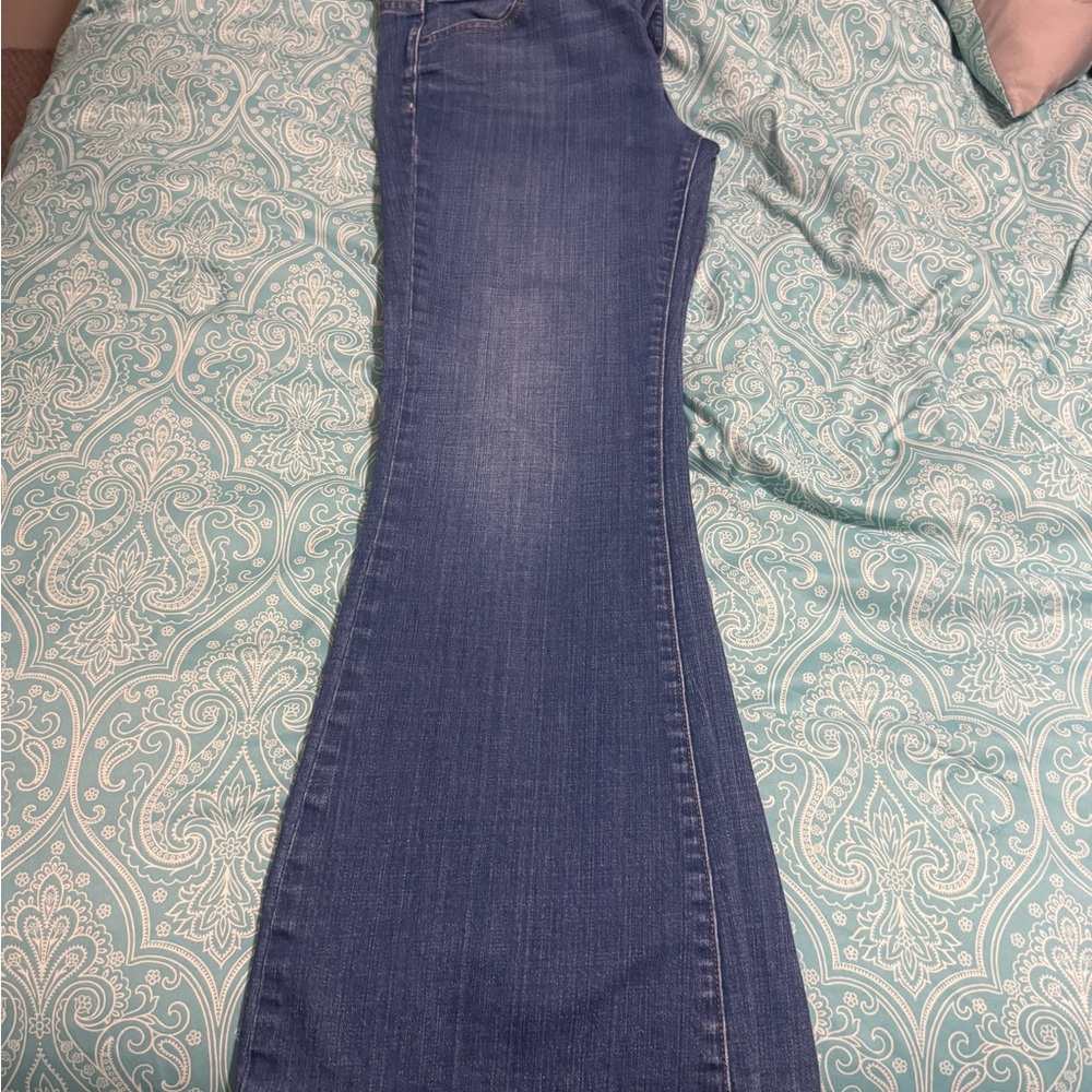 GAP Women's Wide Leg Jeans in Denim Blue